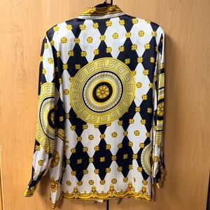 Paolo Santini • silk Medusa blouse